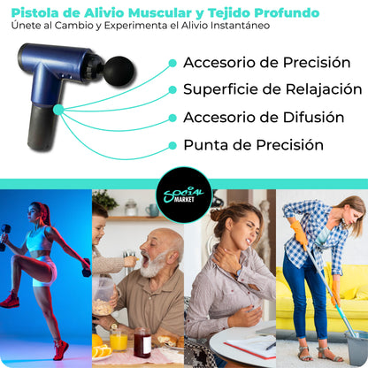 Pistola de Alivio Muscular y Tejido Profundo